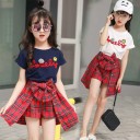 Camiseta y pantalón corto niña L1430 4