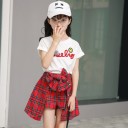 Camiseta y pantalón corto niña L1430 5