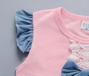 Camiseta y pantalón corto niña L1469 3