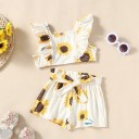 Camiseta y pantalón corto niña L1516 2