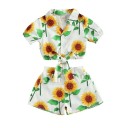 Camiseta y pantalón corto niña L1518 4