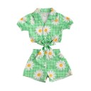 Camiseta y pantalón corto niña L1518 6
