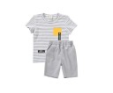Camiseta y pantalón corto niño L1721 gris