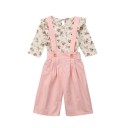 Camiseta y pantalón de niña con estampado floral 1