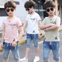 Camiseta y short vaquero niño L1682 1