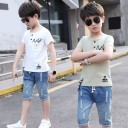 Camiseta y short vaquero niño L1682 2
