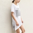 Camisola assimétrica longa feminina 3