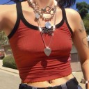 Camisola de alças curta para senhora 3