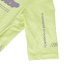 Camisola de ciclismo masculina de manga curta com fecho de correr de comprimento total e painéis laterais em malha e gola alta 10