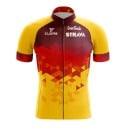 Camisola de ciclismo masculina Strava com mangas curtas e fecho, respirável, para ciclismo, desporto e atividades de lazer 4