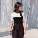 Camisola de malha feminina com laço 4