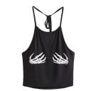 Camisola de mulher com estampado engraçado preta 1