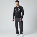 Camisola de proteção para moto com mangas longas, protetor de costas removível e protetores moldados, poliéster e nylon, preta, vestuário 3