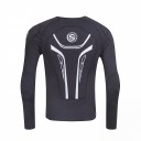Camisola de proteção para moto com mangas longas, protetor de costas removível e protetores moldados, poliéster e nylon, preta, vestuário 4