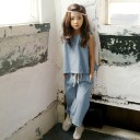 Camisola e calças para meninas L1333 2