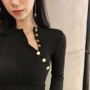 Camisola elástica de senhora com mangas longas B62 2