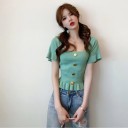 Camisola feminina com botões A1310 2