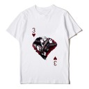 Camisola feminina com padrão de cartas 6