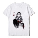 Camisola feminina com padrão de cartas 7