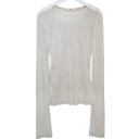 Camisola feminina justa de manga longa Top elástico elegante Camisola de uma cor para o dia a dia Peça básica de moda para o guarda-roupa 3