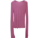 Camisola feminina justa de manga longa Top elástico elegante Camisola de uma cor para o dia a dia Peça básica de moda para o guarda-roupa 5