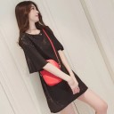 Camisola longa brilhante para senhora 6