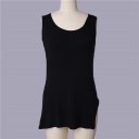 Camisola longa feminina com fenda 1