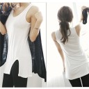 Camisola longa feminina com fenda 4