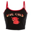 Camisola mini feminina com estampado de diabo 6