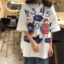 Camisola oversized feminina com estampado 7