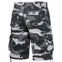 Camouflage outdoorshorts voor heren, gemaakt van katoen, ademende korte broek met zijzak, knielange comfortabele zomershorts voor wandelen en vrije tijd 3