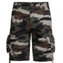 Camouflage outdoorshorts voor heren, gemaakt van katoen, ademende korte broek met zijzak, knielange comfortabele zomershorts voor wandelen en vrije tijd 5