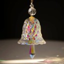 Campana di cristallo sfaccettata appesa Effetto luminoso decorativo Variante chiara e iridescente Decorazione da appendere 2