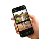 Campanello di sicurezza video 2K Full HD con visione notturna a colori, archiviazione locale da 8GB, crittografia AES, nero, alimentazione a batteria 3