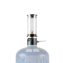 Camping Gas Lantern 39 x 34 x 103 mm 6 Hours Butane Aluminium Alloy Copper Alloy Heat Resistant Glass and Stainless Steel 3