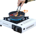 Camping Gas Stove 34 x 25.5 x 8 cm Stainless Steel Single Colour Portable Transport Box Camping Stove for Cartridge Outdoor Cooking 3