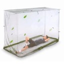 Camping-Mückennetz Rechteckige Moskitonetz mit Schlaufen 200 x 90 x 180 cm Feines Polyestergewebe Olivgrün Für das Camping 4