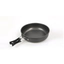 Camping Pan and Picnic Bowl Diameter 18 cm Folding Handle Aluminium for Efficient Heat Distribution Grey-Black For Hiking and Camping 1