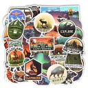Camping Stickers 50 pcs E87 2