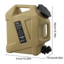 Camping-Wasserbehälter, 12 l, tragbarer Wasserbeutel mit Wasserhahn, faltbarer Eimer für den Außenbereich, Picknick-Wassertank, große 6