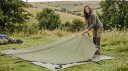 Campingbund i ottekantet form under telt 3,2 x 3,2 m Oxford 210D Vandafvisning 5000 mm Militærgrøn Til picnic og under hængekøje 4