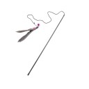 Caña de pescar para gatos con plumas 1