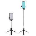 Cana de selfie Bluetooth com mini tripé e controlo remoto Suporte retrátil para telemóvel 185–740 mm Tripé portátil para smartphones 5