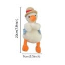 Canard en peluche avec chapeau décoration pour voiture sur le levier d'essuie-glace ou clignotant ornement intérieur figurine en peluche 1