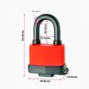 Candado de seguridad resistente al agua con arco corto 50 mm 94,4 × 58,8 mm diámetro del grillete 10,6 mm para uso exterior y seguridad 2