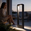 Candeeiro LED de coluna exterior 15 W COB Luz branca fria 6000 K 60 cm Estrutura em alumínio DC 12 V Preto À prova d'água para relvado e paisagismo 4