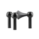 Candelabro de metal de 10 × 6 × 1,2 cm, diseño molecular, decoración nórdica, candelabro moderno, decoración del hogar, regalo para sala de estar 1