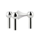 Candelabro de metal de 10 × 6 × 1,2 cm, diseño molecular, decoración nórdica, candelabro moderno, decoración del hogar, regalo para sala de estar 3