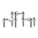 Candelabro in metallo con struttura molecolare Supporto decorativo per candele in stile nordico Candelabro in metallo per decorare 4