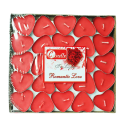 Candele da tè a forma di cuore set 50 pezzi candele decorative da tè per matrimoni anniversari compleanni e decorazioni fai da te 5